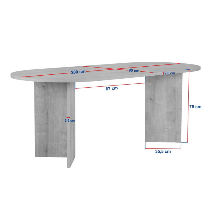 Nordure Mesa de Comedor Sabella Travertino